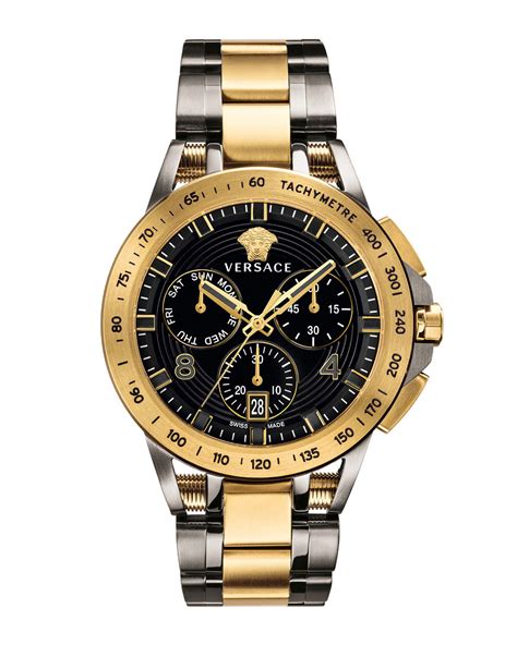 131484050014 mans gold watches versace|Versace Men's V.